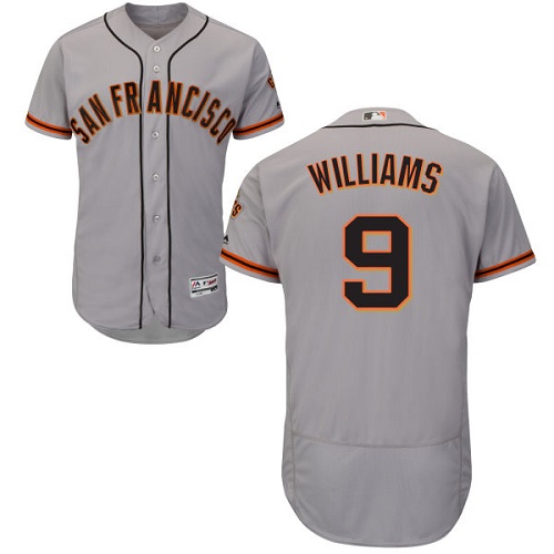 Giants #9 Matt Williams Grey Flexbase Authentic Collection Road Stitched MLB Jersey